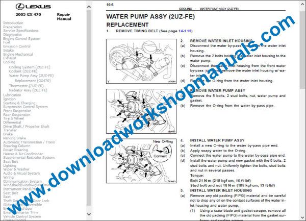 Lexus GX 470 repair manual